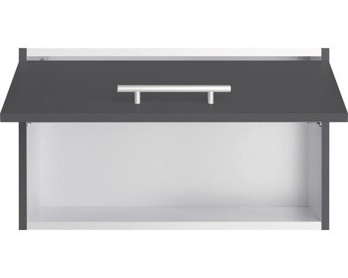 Open hangkast met handgreep