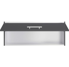 Open hangkast met deur en handgreep