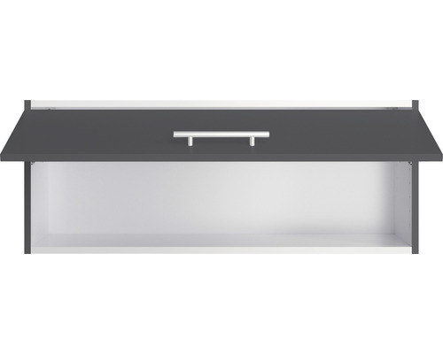 Open hangkast met deur en handgreep