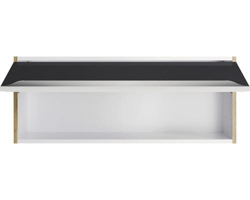 Hangende keukenkast met geopende klep