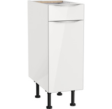 Witte keukenkast met lade en poten