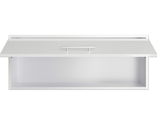 Open witte hangkast met handgreep