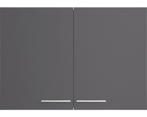 Hangende keukenkast met twee deuren en handgrepen