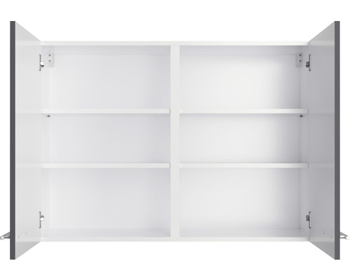 Open hangkast met planken