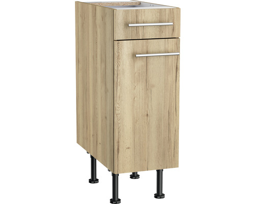 OPTIFIT Onderkast met schuiflade en draaideur Erik290 wild eiken 30x58,4x87 cm Wastafelonderkast met lade en deur