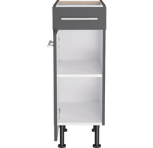 Onderkast met lade, deur en legplanken voor de badkamer