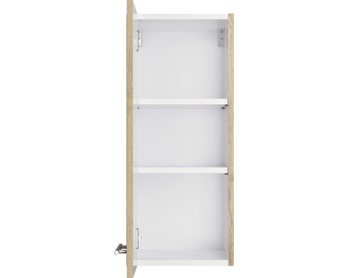 Open badkamerkast met drie planken voor wandmontage