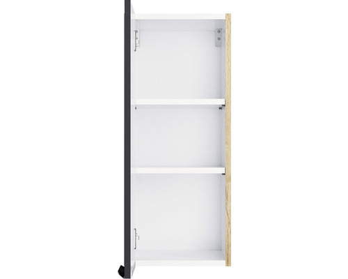 Open badkamerkast met drie planken