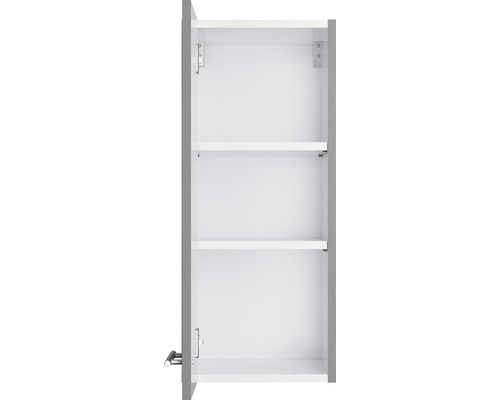 Geopende hangkast met drie planken