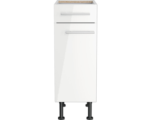 Witte onderkast met twee laden en poten