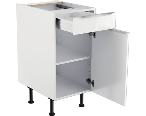 Keukenkast met lade, deur en legplank