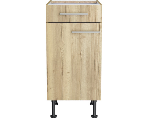 Wastafelonderkast met lade en deur voor de badkamer