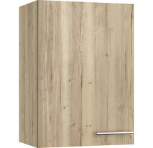 Keukenkast met houten decor en handgreep