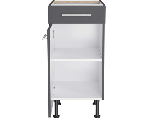 Onderkast met lade, deur en legplank voor de keuken