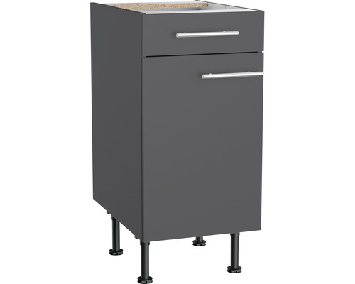 OPTIFIT Onderkast met schuiflade en draaideur Ingvar420 antraciet 40x58,4x87 cm Onderkast met lade en deur voor badkamer