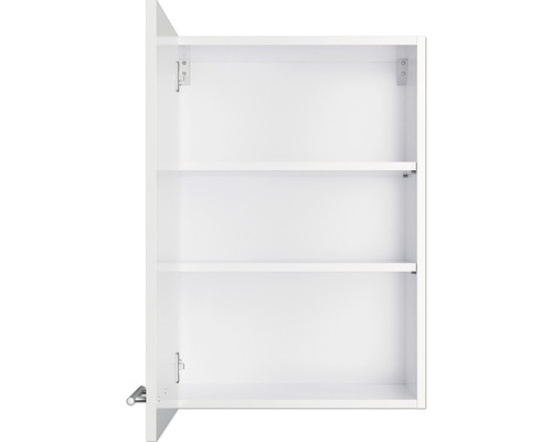 Open wandkast met drie planken