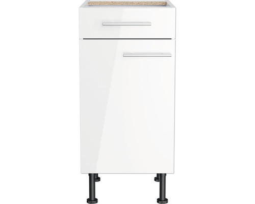 Witte wastafelonderkast met lade en deur