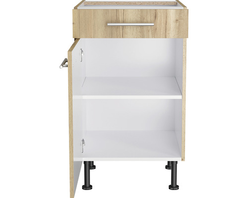 Onderkast met lade en open vak