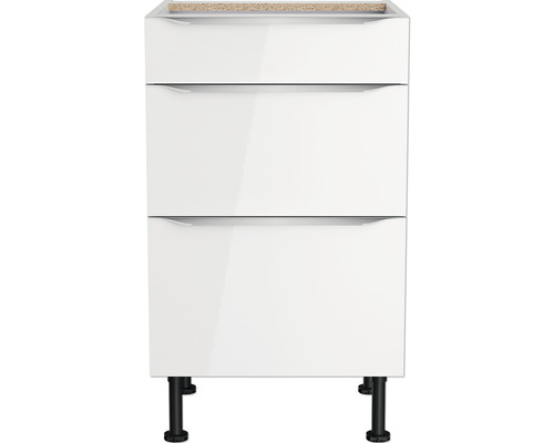 Onderkast met drie laden en poten