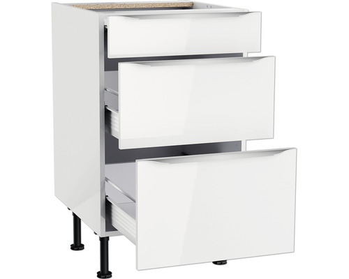 Keukenkast met drie lades