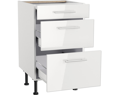 Keukenkast met drie laden