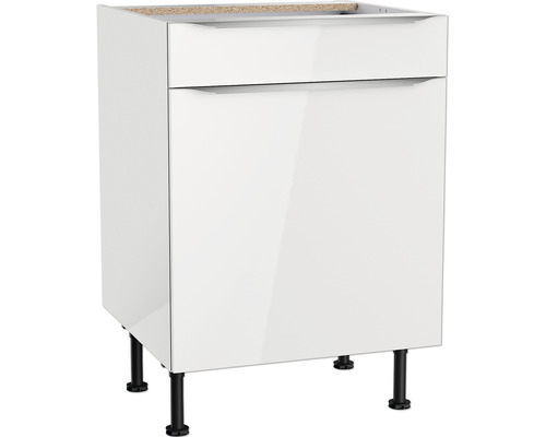 OPTIFIT Onderkast met schuiflade en draaideur Arvid986 wit 60x58,4x87 cm Onderkast met een lade en verstelbare poten