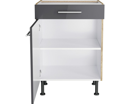 Onderkast met lade, deur, plank en poten