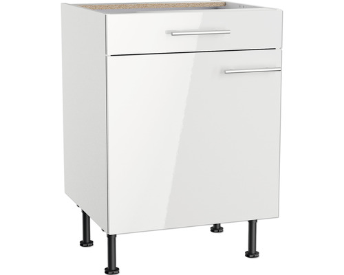 OPTIFIT Onderkast met schuiflade en draaideur Rurik986 wit 60x58,4x87 cm Onderkast met lade en deur voor keukens