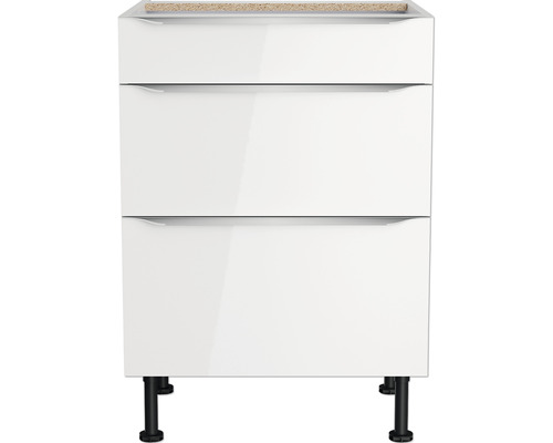 Onderkast met drie laden en poten