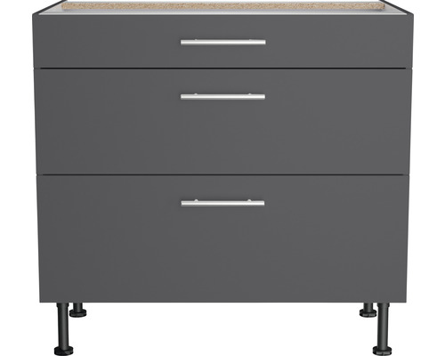 Onderkast met drie laden en poten