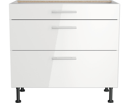 Onderkast met drie laden en poten