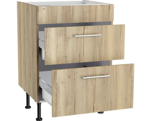 Onderkast met twee laden in houtdecor