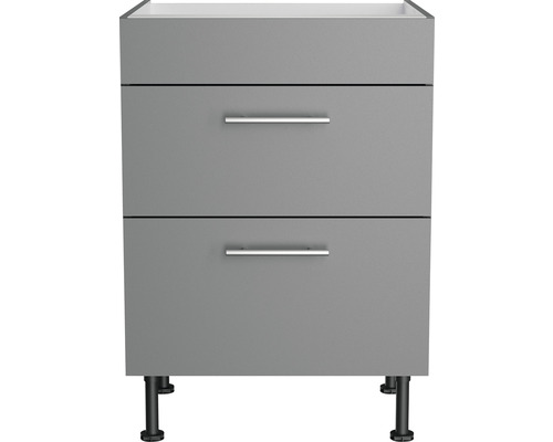 Wastafelonderkast met twee laden en poten