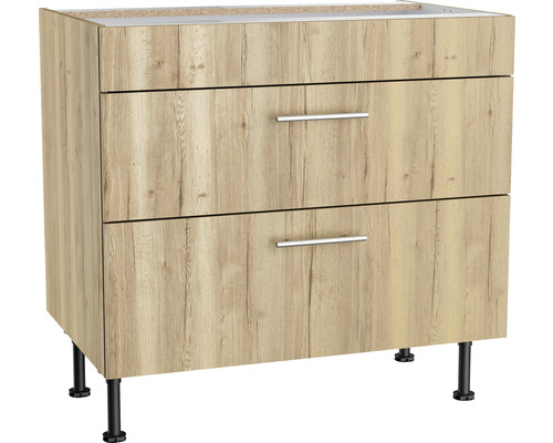 OPTIFIT Ombouwkast voor kookplaat Erik290 wild eiken 90x58,4x87 cm