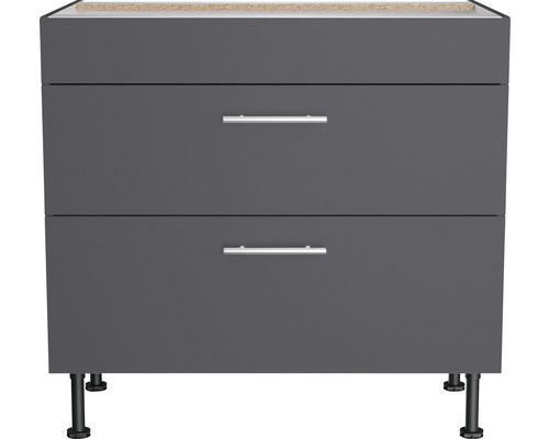 Onderkast met twee laden en poten