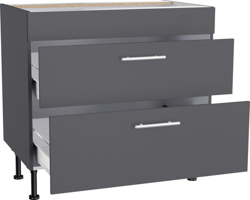 Onderkast met twee laden voor de keuken