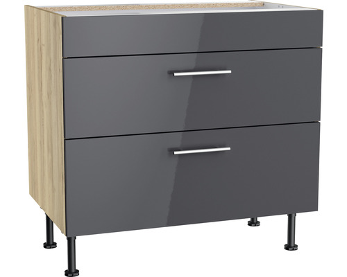 OPTIFIT Ombouwkast voor kookplaat Jonte984 antraciet 90x58,4x87 cm