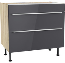OPTIFIT Ombouwkast voor kookplaat Linus984 antraciet 90x58,4x87 cm