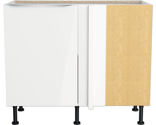 Keukenonderkast met twee deuren en poten