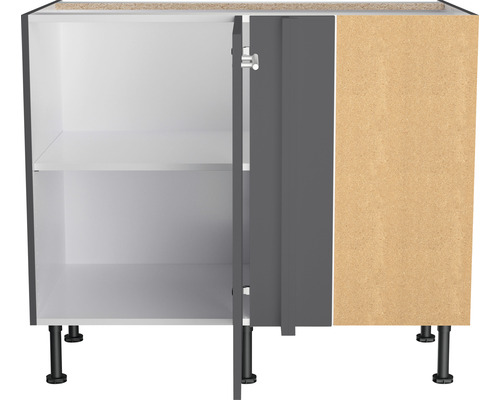 Onderkast met open vak en twee deuren