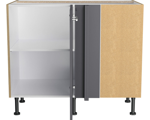 Onderkast met twee deuren en een plank