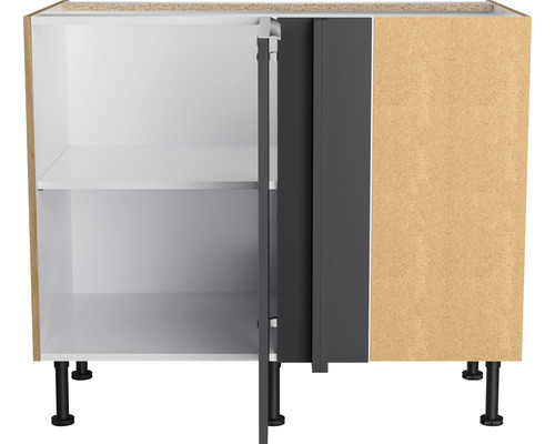 Onderkast met twee planken en deur