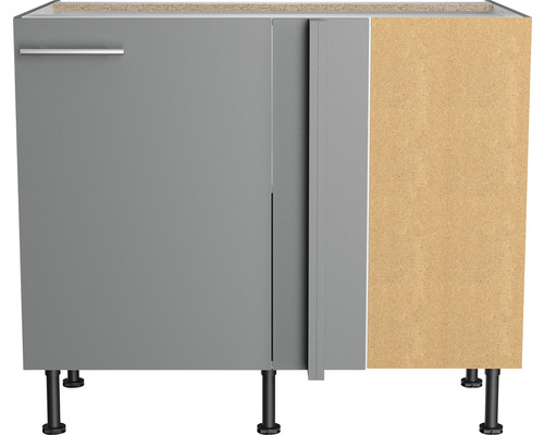 Onderkast met een deur, een handgreep en poten