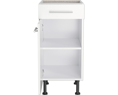 Onderkast met lade, een deur en poten