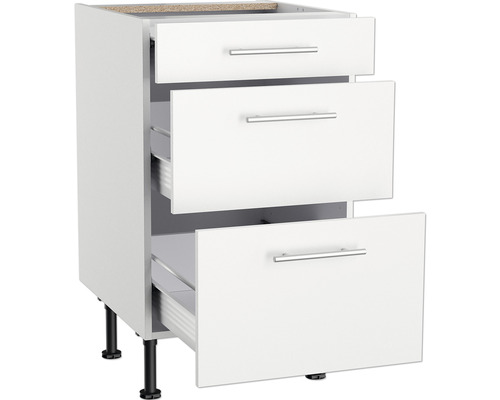 Keukenkast met drie laden