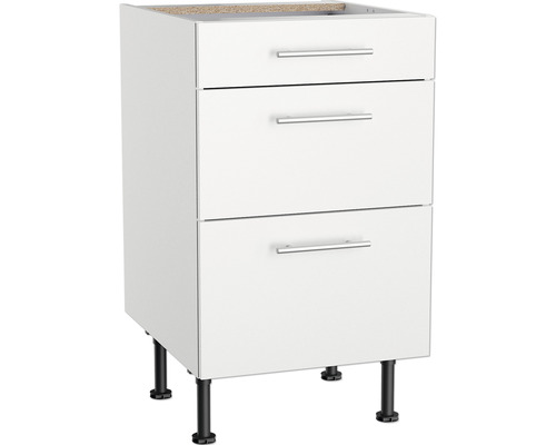 Onderkast met drie laden en poten