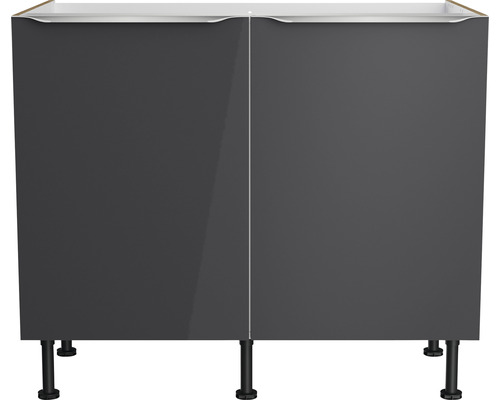 Keukenkast met twee deuren en poten