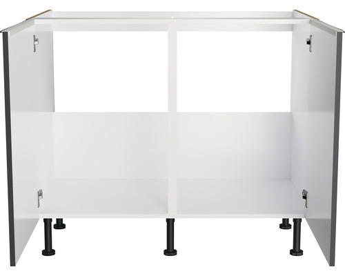 Onderkast met open deuren en poten