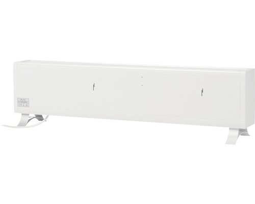 Witte elektrische radiator met standvoeten