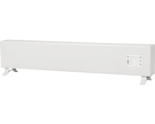 Witte elektrische radiator met digitale bediening